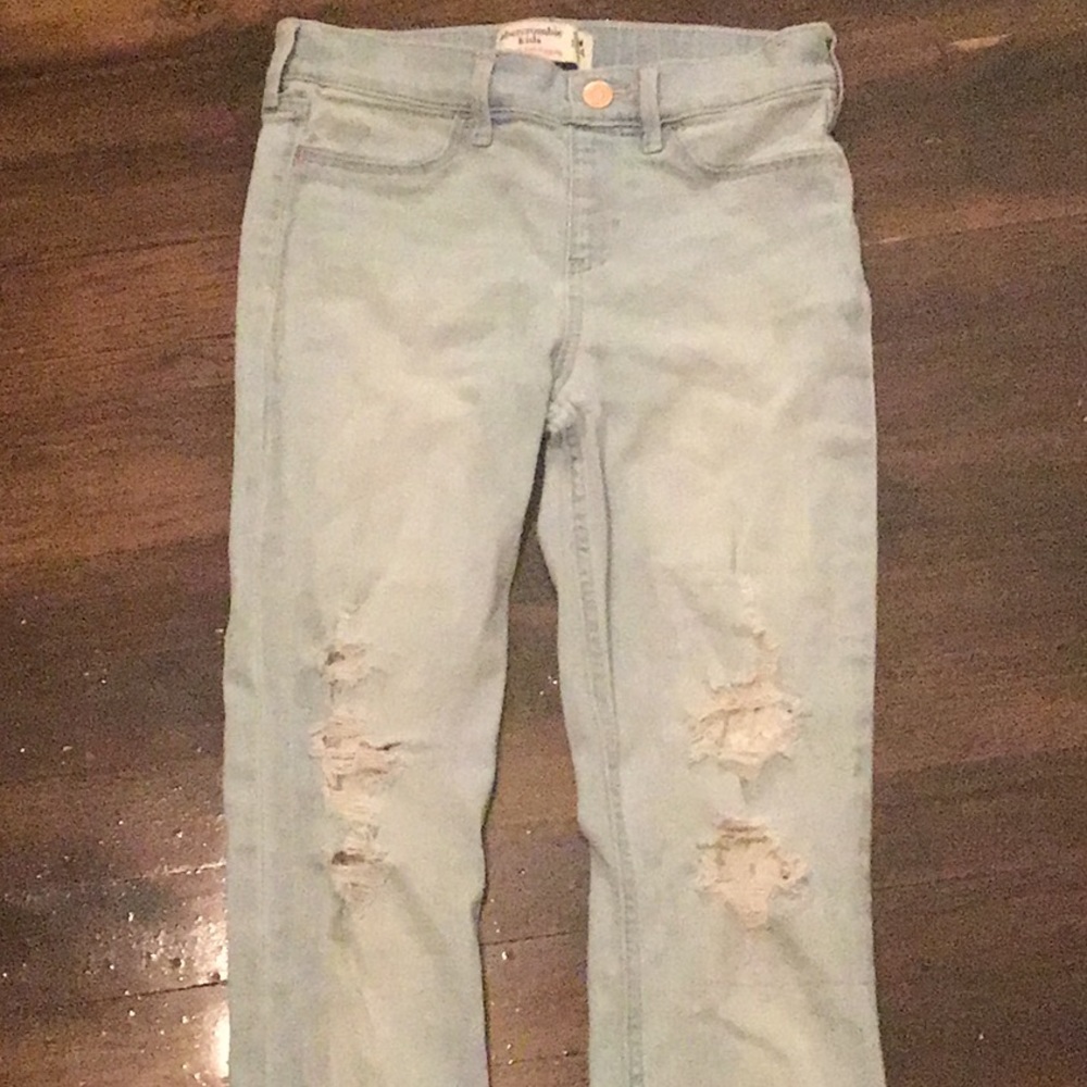 Abercrombie kids pull-up jeggings